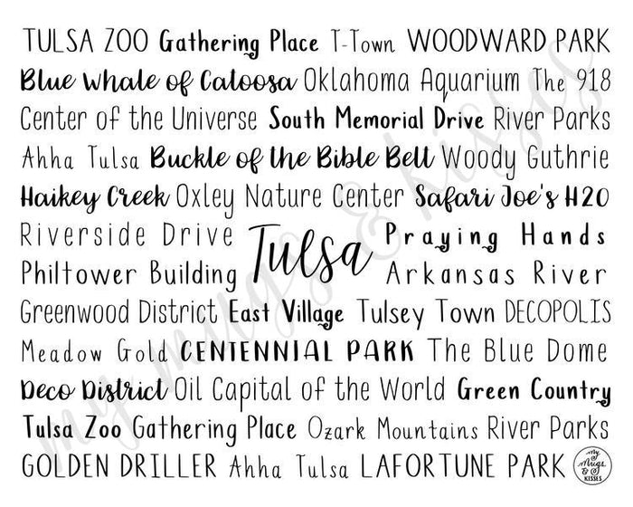 Tulsa, OK Digital Download