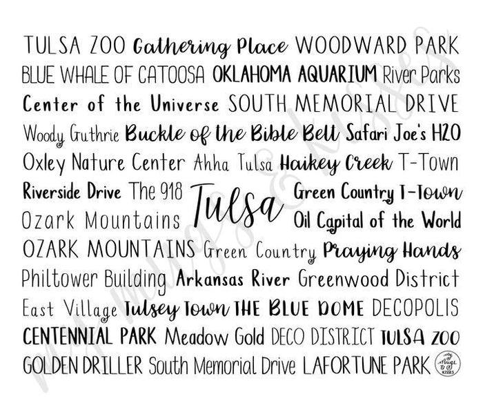Tulsa, OK Travel Mug