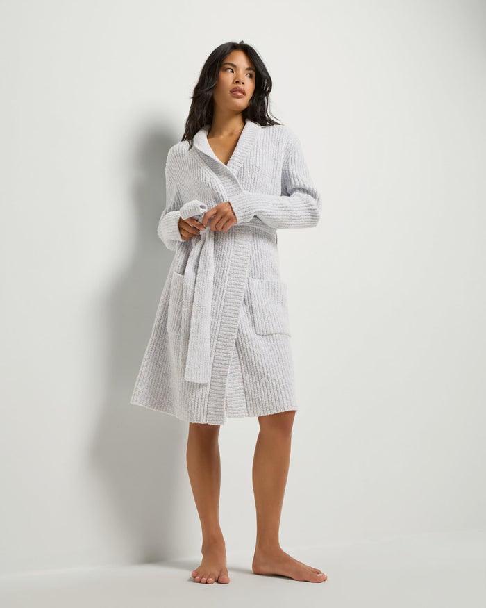 Heather Grey $|& SEAS Twilight Knit Robe - UGC On Fig