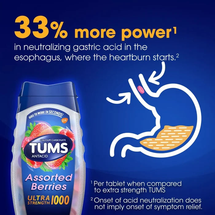 Ultra Strength Antacid Assorted Berries Chewable