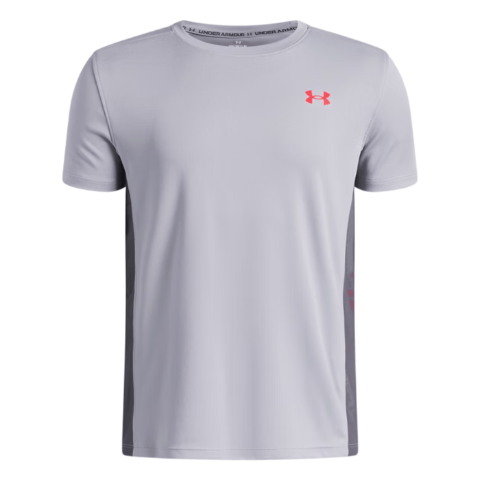 Under Armour Junior's 2 Piece Co Ord Set Grey/Red T-Shirt & Shorts
