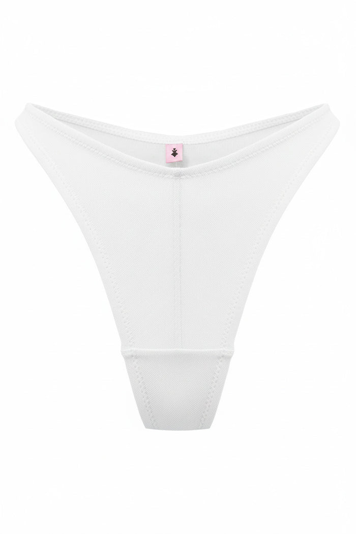 Understar white braziliana thongs