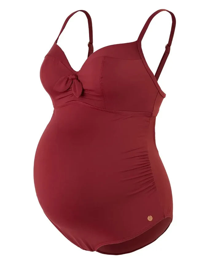 Underwired maternity swimsuit Monaco terracotta