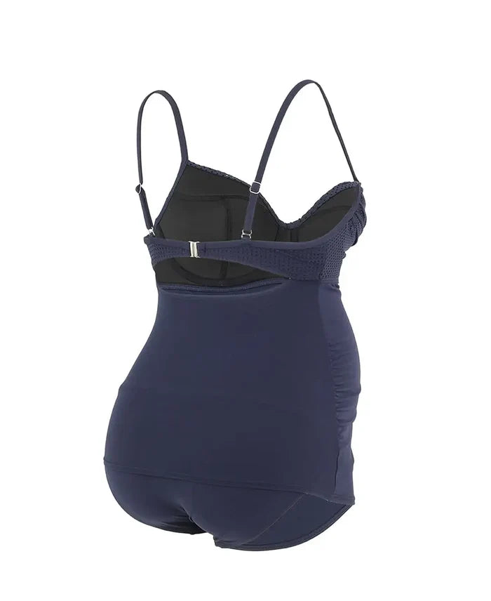 Underwired maternity tankini Portofino navy