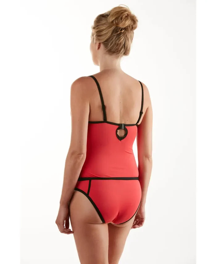 Underwired maternity tankini Rosy passion