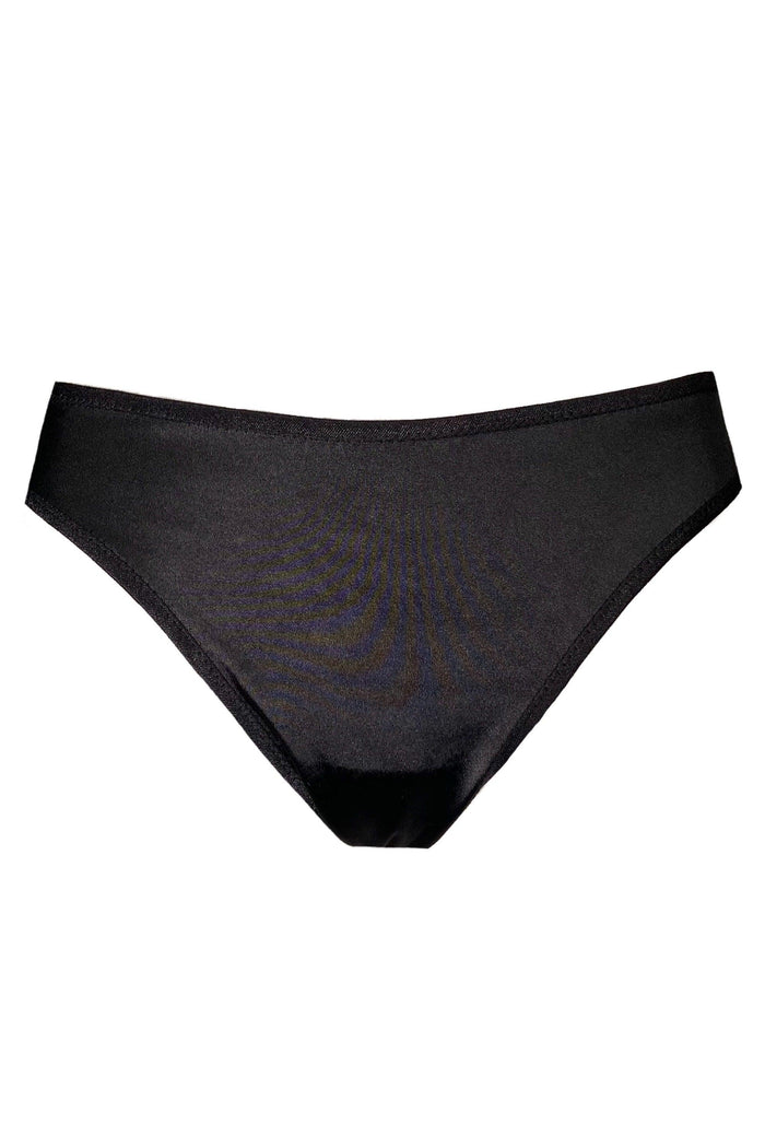 Valessa Gloss Black slip panties - yesUndress