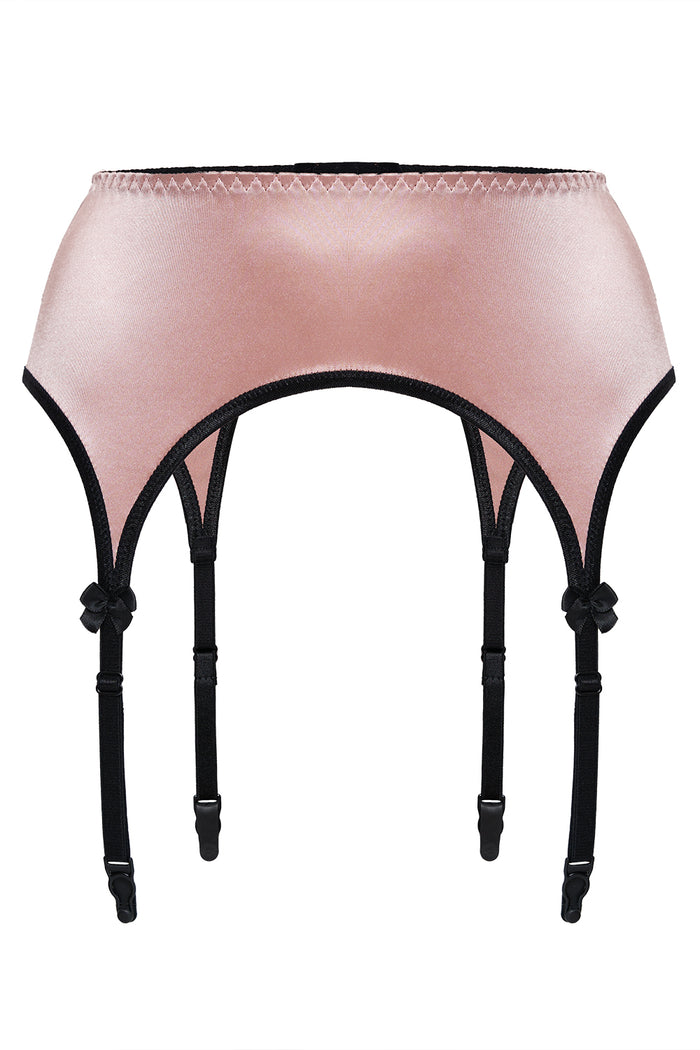 Valessa Gloss pink garter belt
