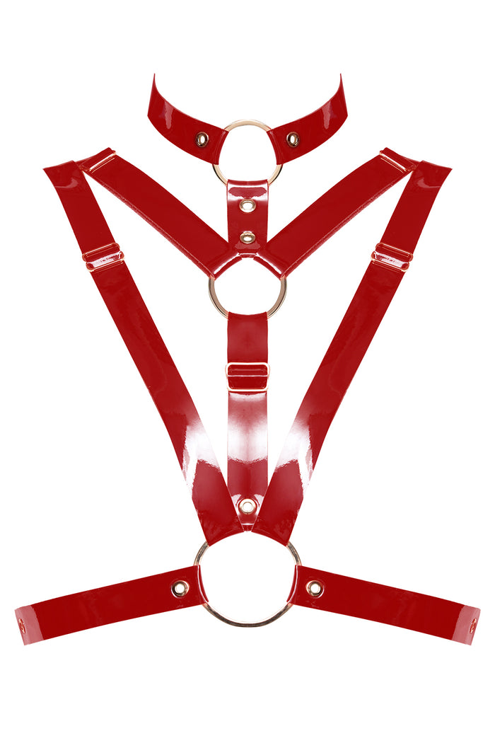 Valkyrie Red halter bra by Secret Room