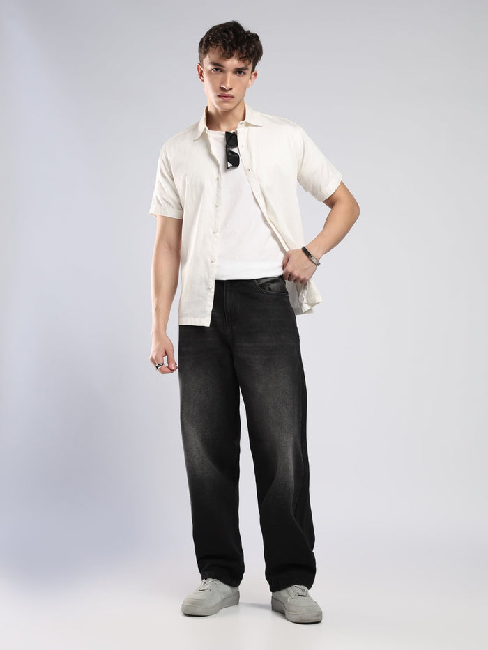 Vanta - Relaxed Fit Jeans - Black Shade