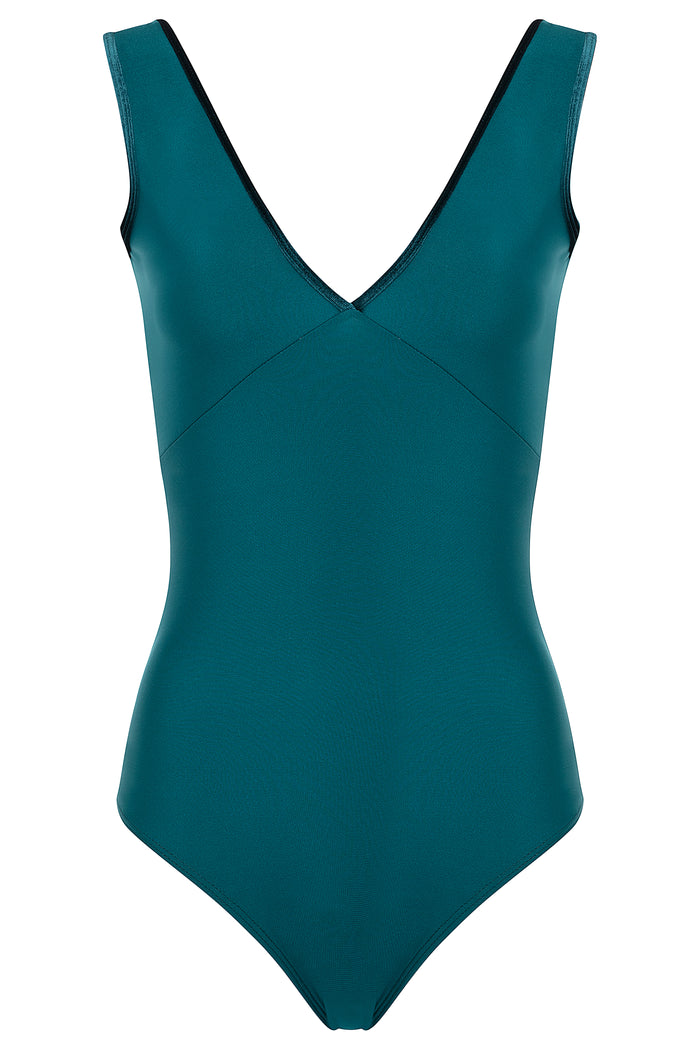 Velvet Trim Leotard JEWEL
