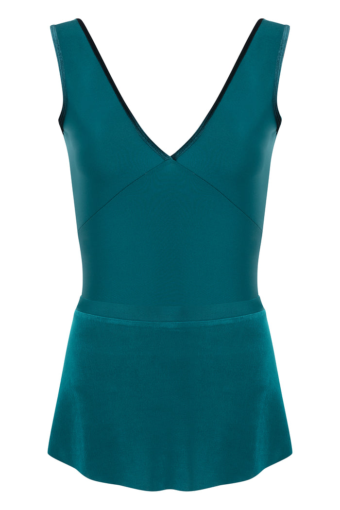 Velvet Trim Leotard JEWEL