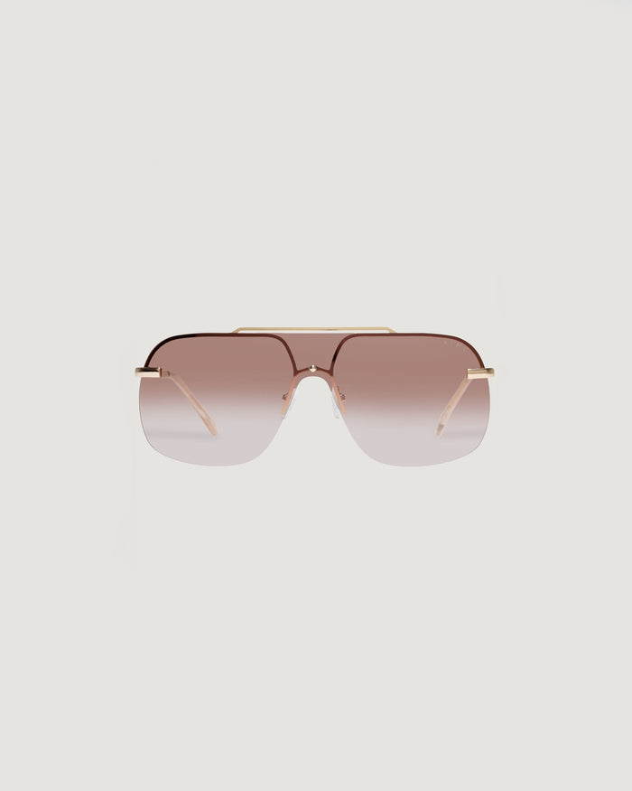 Bright Gold/Light Brown $|& AIRE Venatici Sunglasses - SOF Side