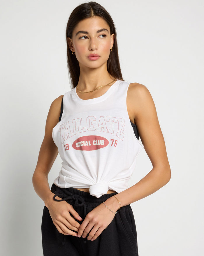 White $|& Interval Venus Graphic Tank-Tailgate - SOF Front