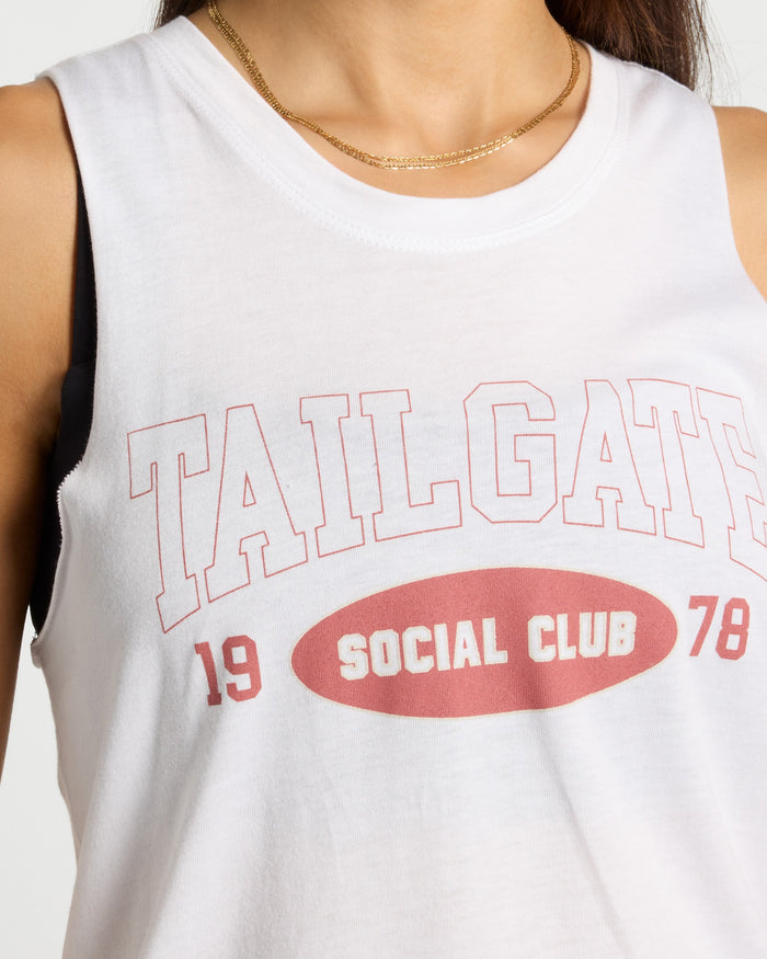 White $|& Interval Venus Graphic Tank-Tailgate - SOF Full Front