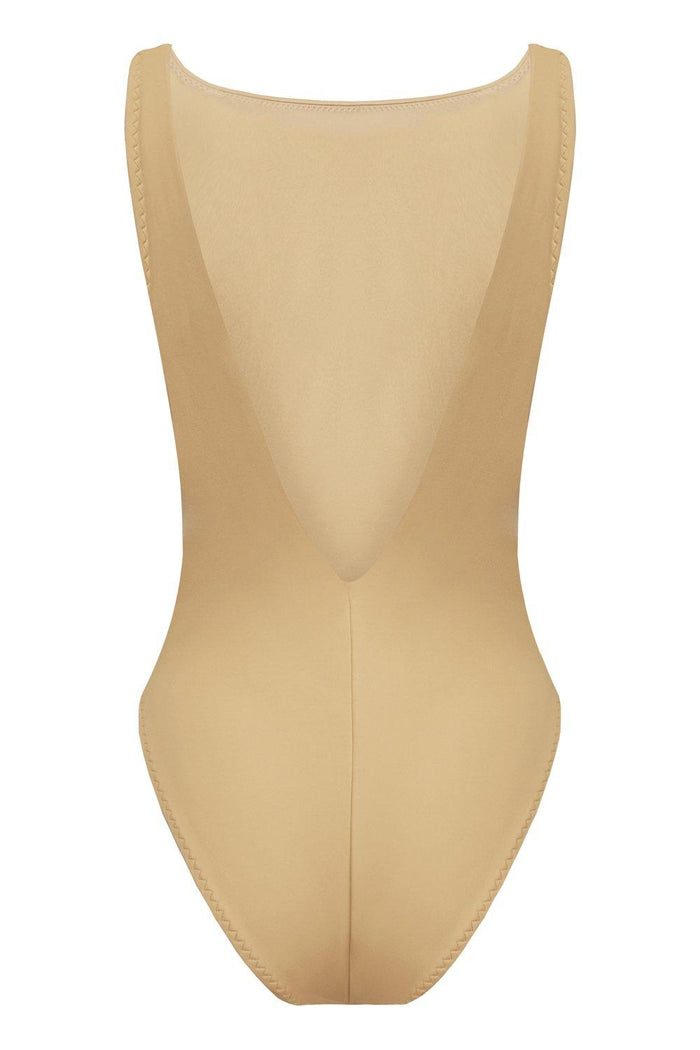 Vertex Light Beige swimsuit - yesUndress