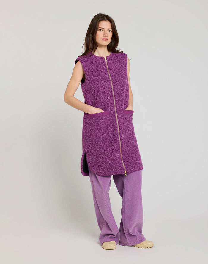 VESTE SANS MANCHE PURPLE
