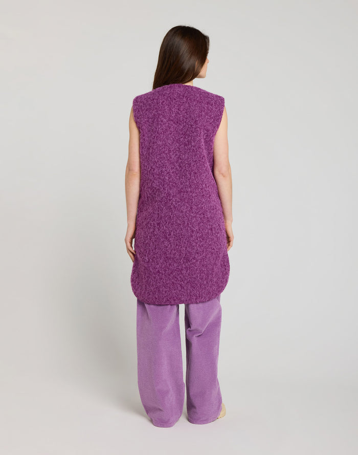 VESTE SANS MANCHE PURPLE