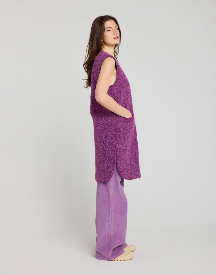 VESTE SANS MANCHE PURPLE