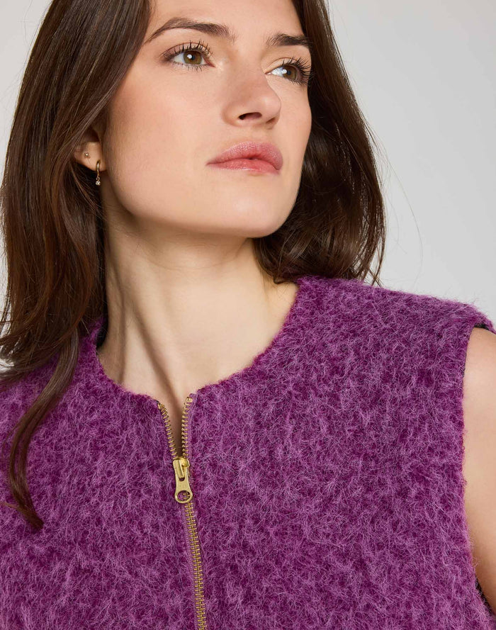 VESTE SANS MANCHE PURPLE