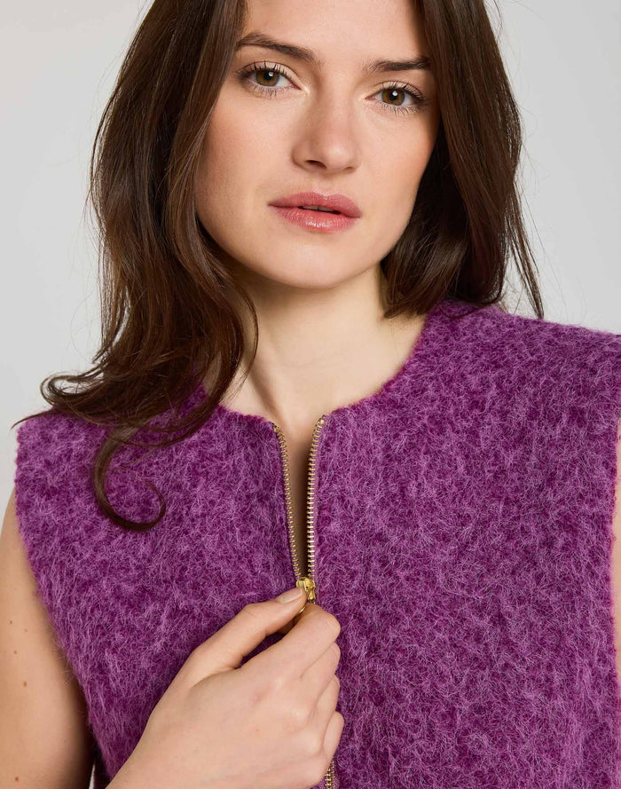 VESTE SANS MANCHE PURPLE