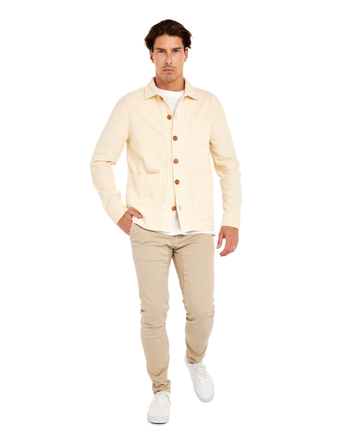 veste velours papyrus PULLIN en coton