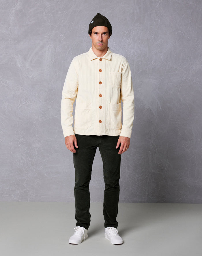 veste velours papyrus PULLIN en coton