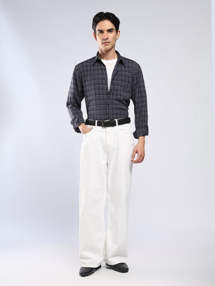 Vololo - Relaxed Fit Checks Shirt - Blue