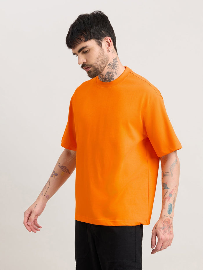 Vynora - Loose Fit  T-Shirt - Neon Orange