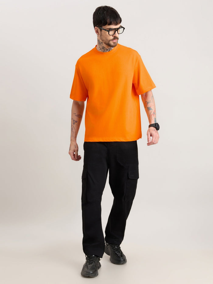 Vynora - Loose Fit  T-Shirt - Neon Orange