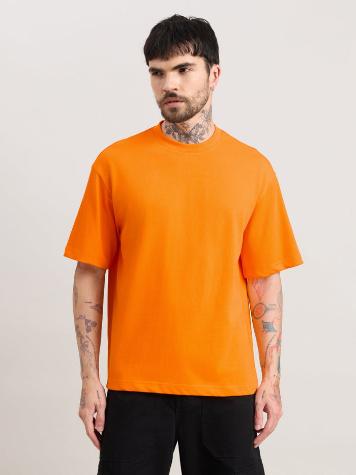 Vynora - Loose Fit  T-Shirt - Neon Orange