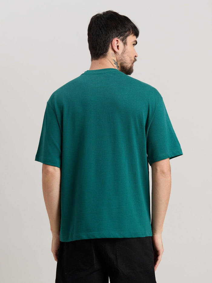 Vynora - Loose Fit  T-Shirt - Teal Green