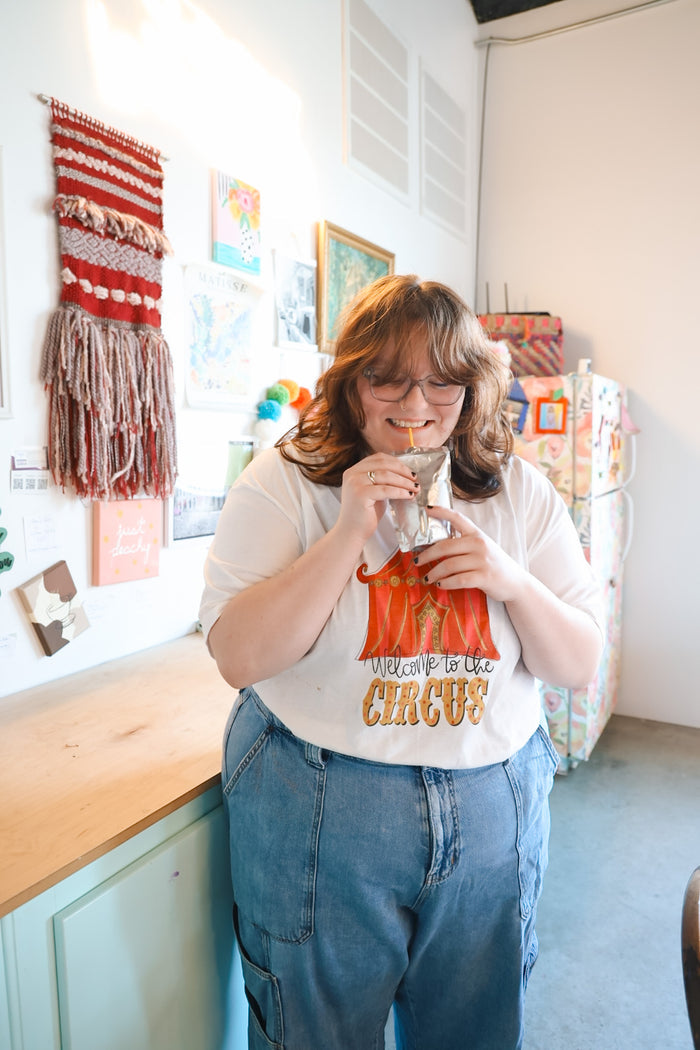 Welcome to the Circus White Tultex Tee
