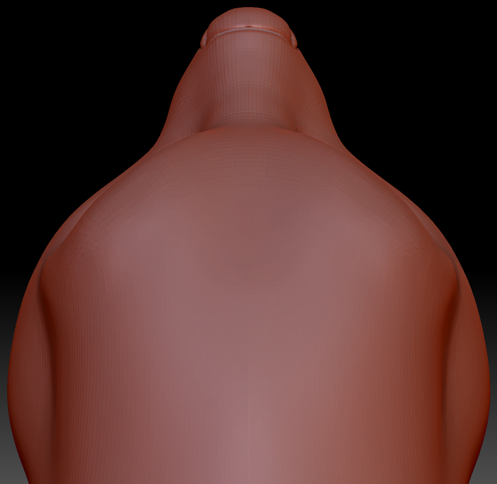 Western Kemono Hyena Static Jaw Head Base Variant 2