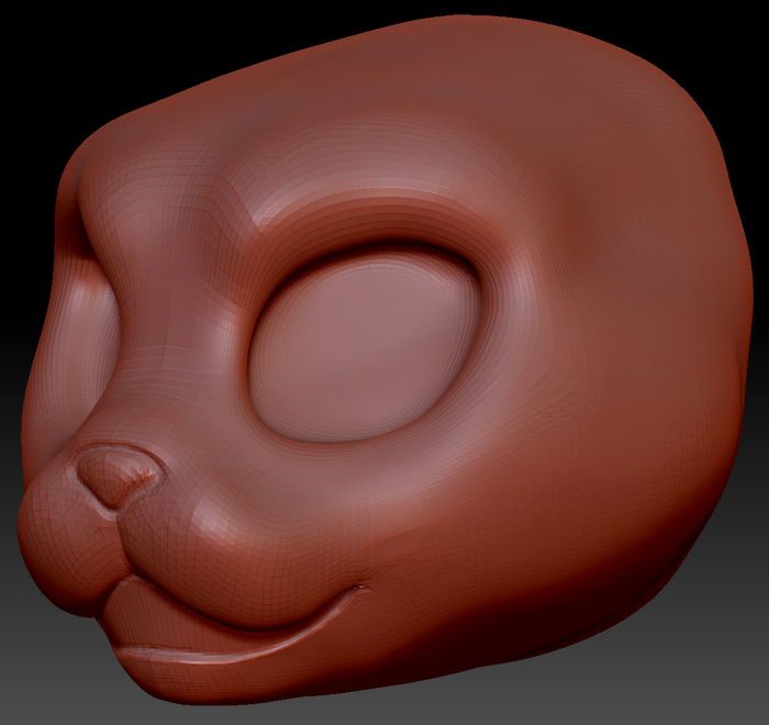 Western Kemono Persian Cat Static Jaw Head Base