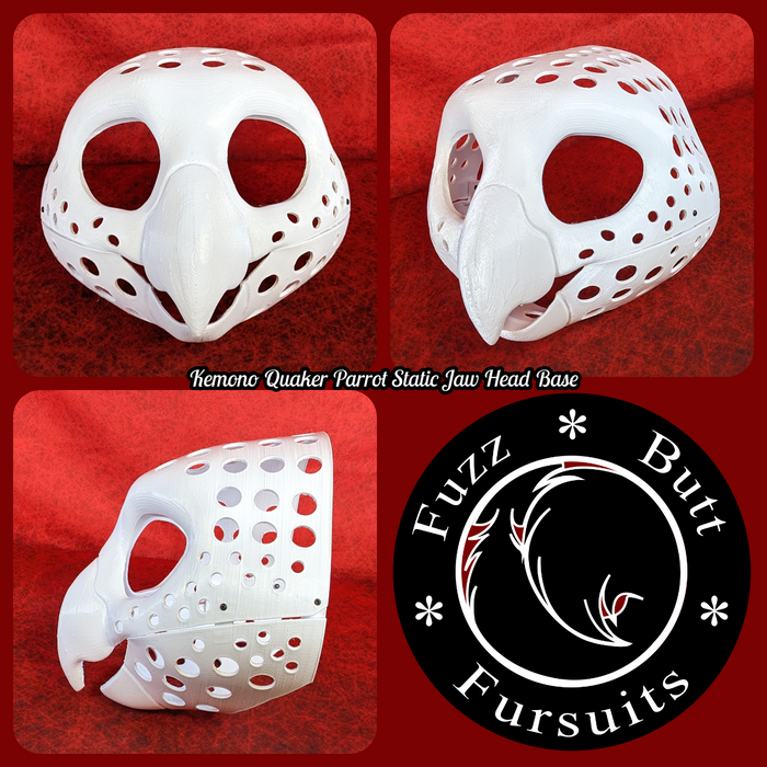 Western Kemono Quaker Parrot Static Jaw Head Base