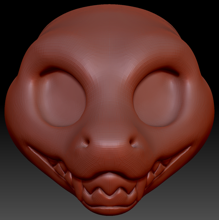 Western Kemono Rainbow Boa Head Base Variant 2