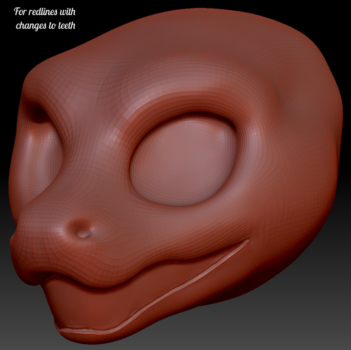 Western Kemono Rainbow Boa Head Base Variant 2