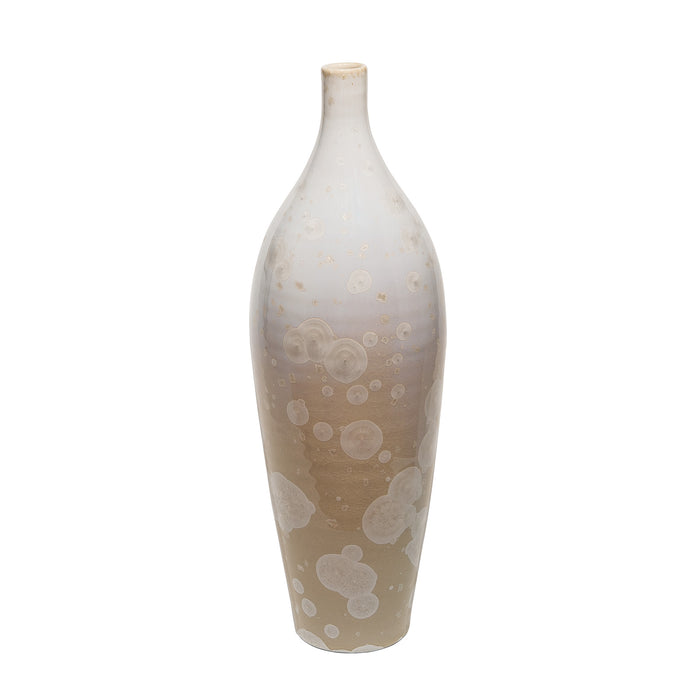 White Crystalline Vase