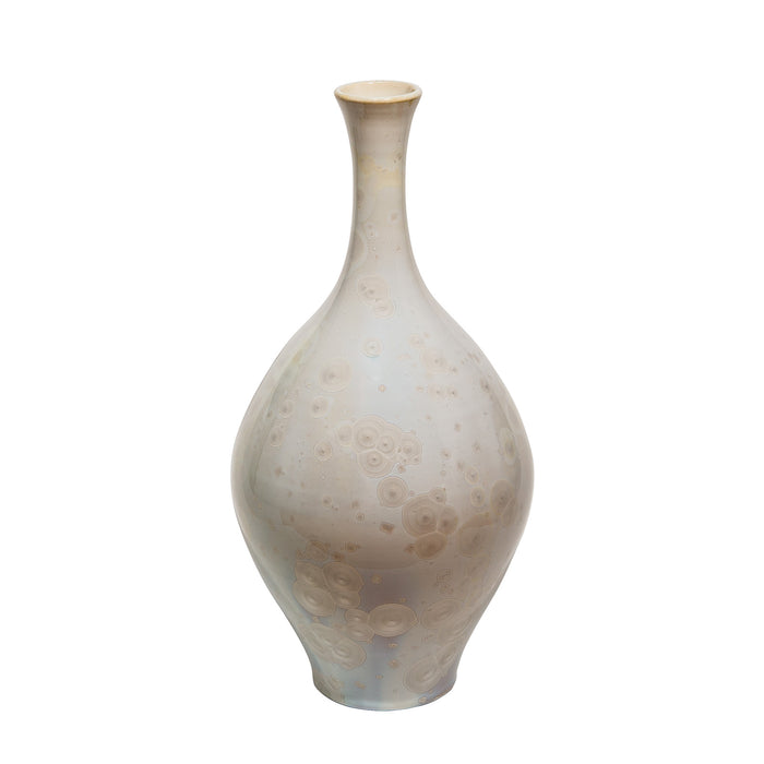 White Crystalline Vase