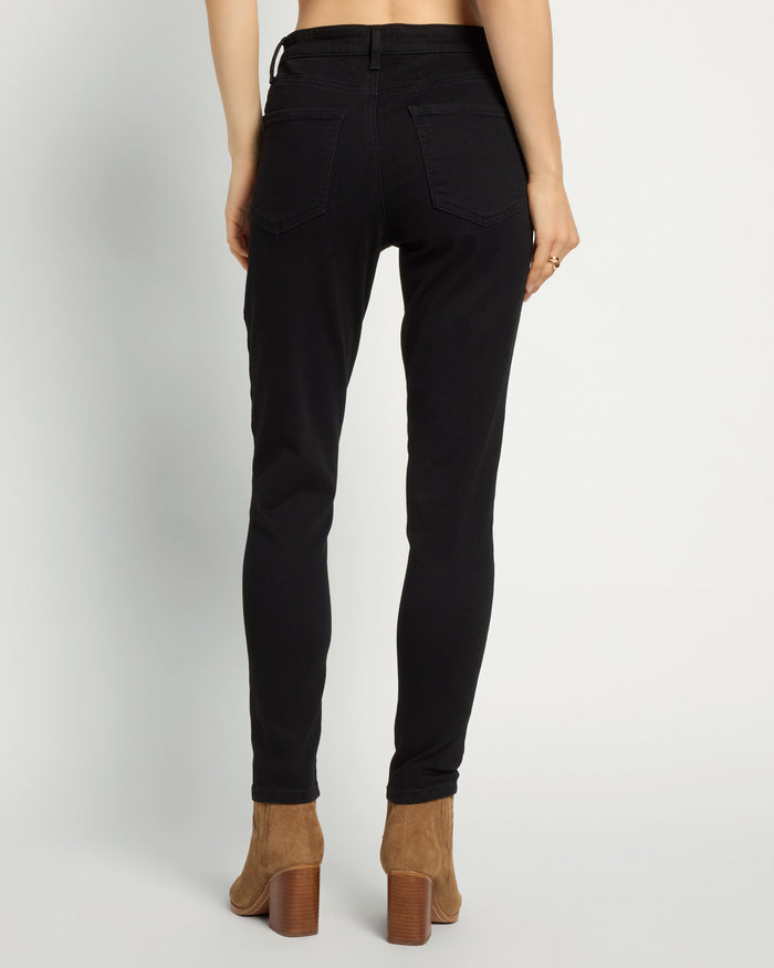 Black $|& SEAS Whitney High Rise Ankle Skinny Jeans - SOF Back