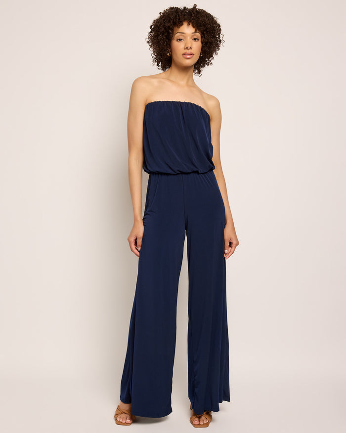 Black $|& Ariella Wide Leg Jumpsuit - SOF Front
