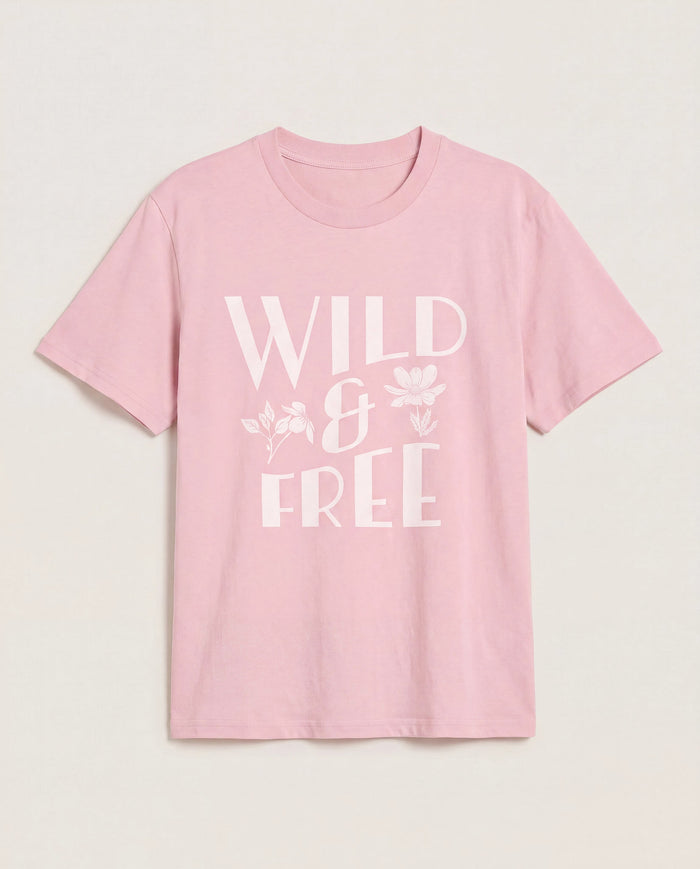 Tea Rose $|& SEAS Wild & Free Tides Graphic Tee - Hanger Detail