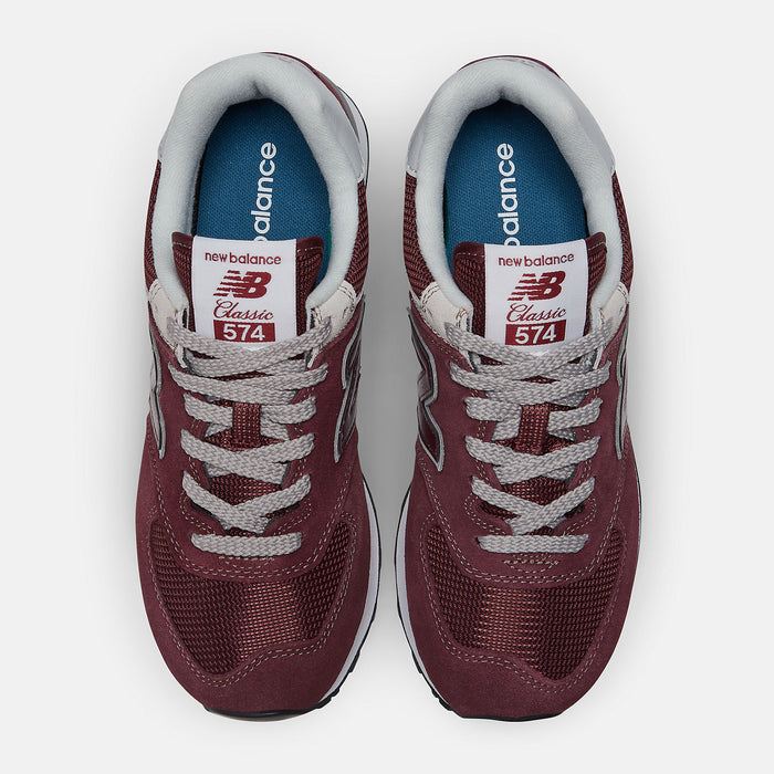 Woman 574 Burgundy with White