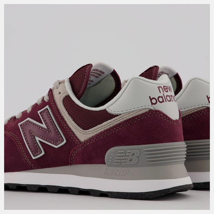 Woman 574 Burgundy with White