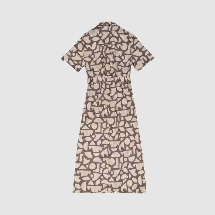 Women's Geo Design Shirt Dress
