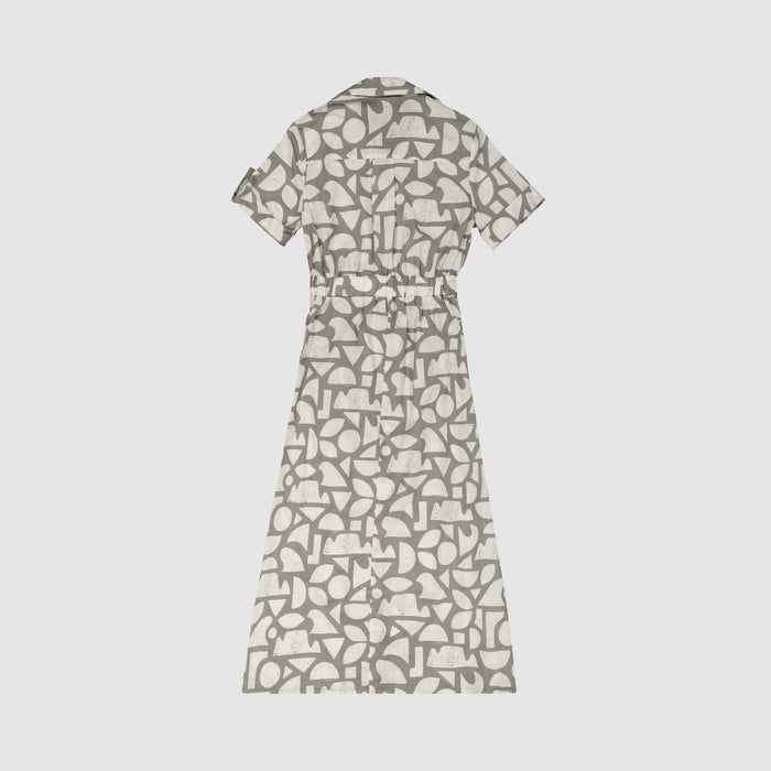 Women's Geo Design Shirt Dress
