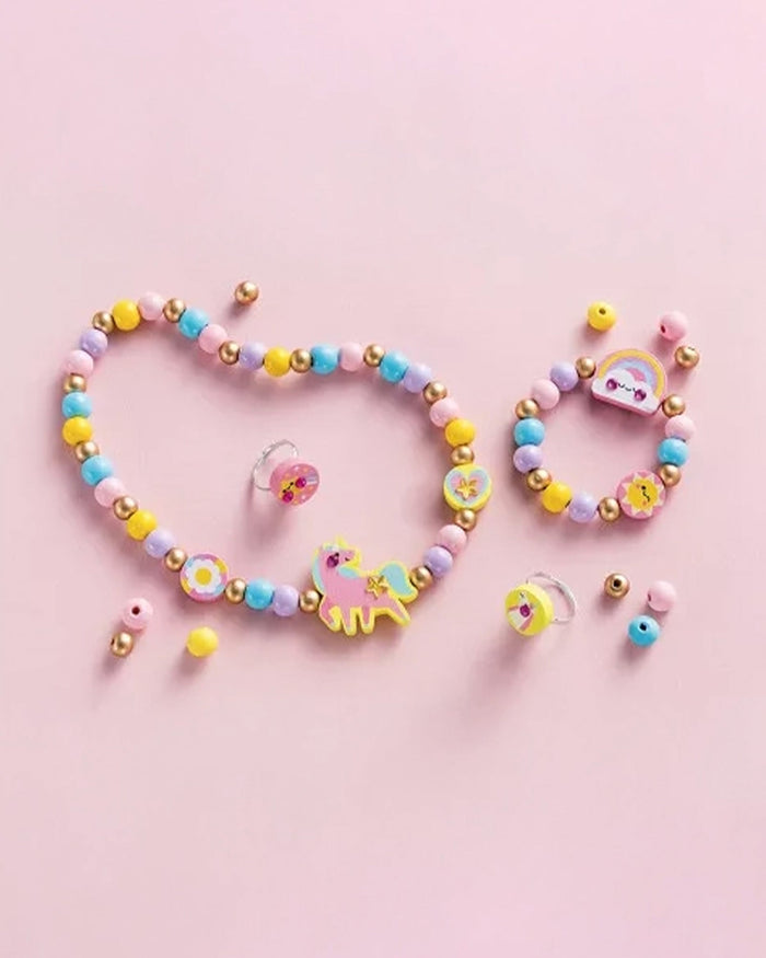 Janod Toys Toy Wooden Jewellery to Make: Rainbow