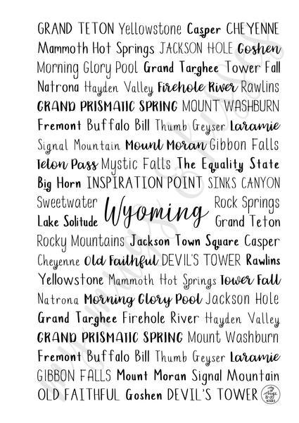 Wyoming Spiral Notebook