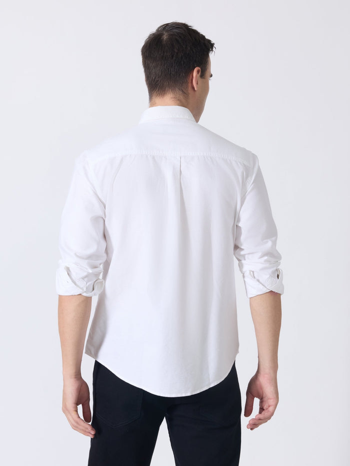 Xilipho - Relaxed Fit Oxford Shirt - White