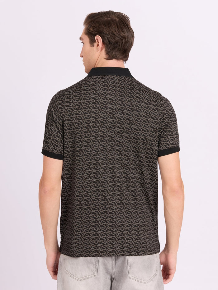 Men's Regular Printed Polo T-Shirt